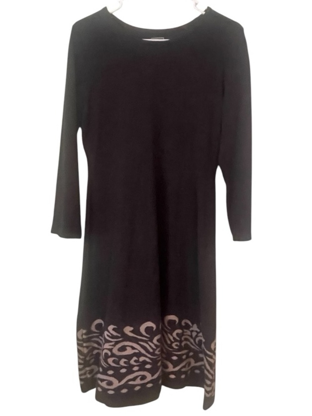 Jessica Howard contrast scroll, fit & flare mid dress. Size medium GUC - Picture 4 of 8